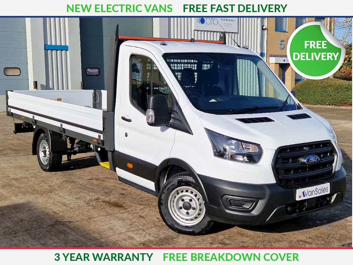 Ford E-Transit 350 L3 RWD 135kW 68kWh Leader Premium Dropside Auto